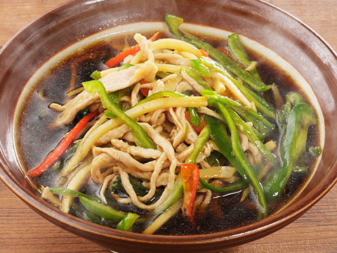青椒肉絲麺